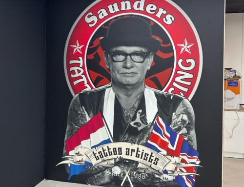 Binnen- en buitenreclame Tattoo Saunders Beverwijk