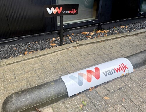 Parkeerborden voor Drukkerij Van Wijk